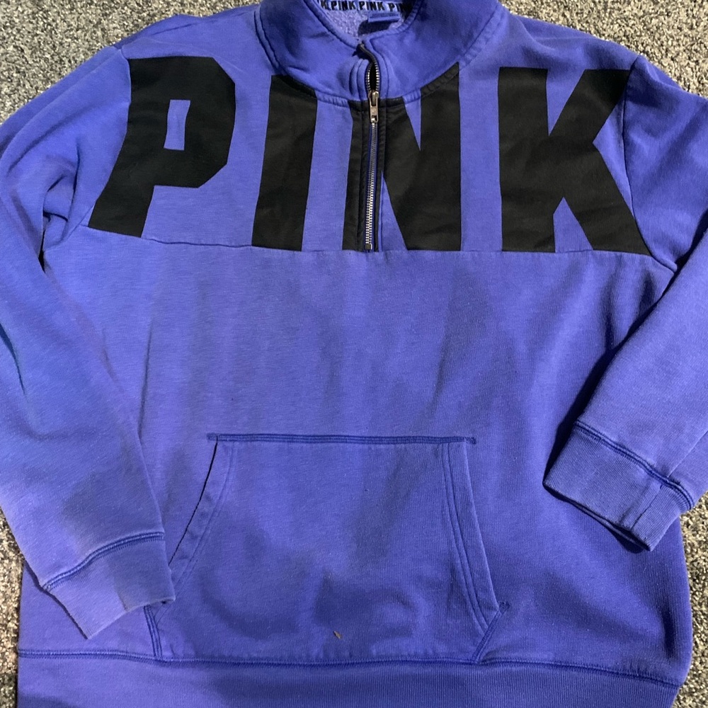 Vs pink half zip